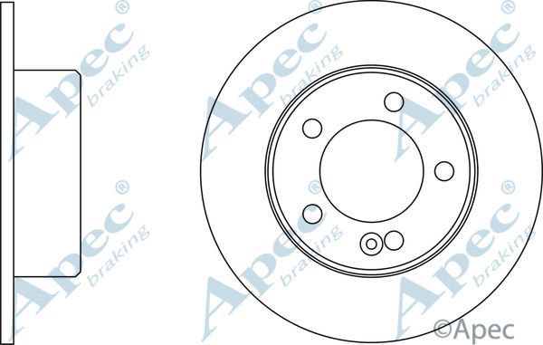 APEC BRAKING stabdžių diskas DSK2840